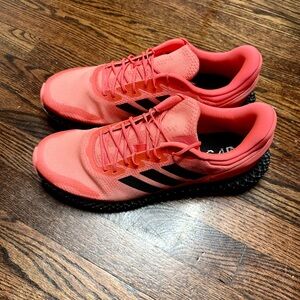 adidas Coral and Black Athletic Shoes